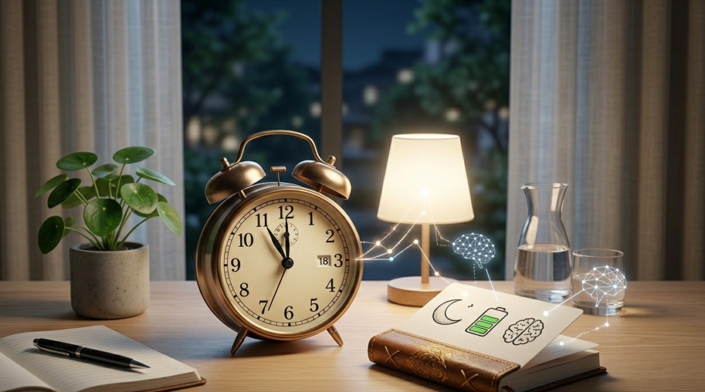 sleeping peacefully in bed