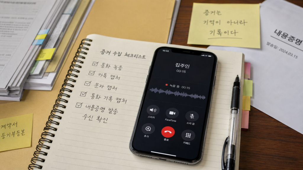 전세사기 증거