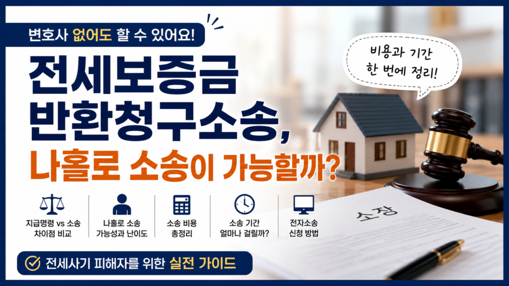 전세 보증금 반환청구 소송
