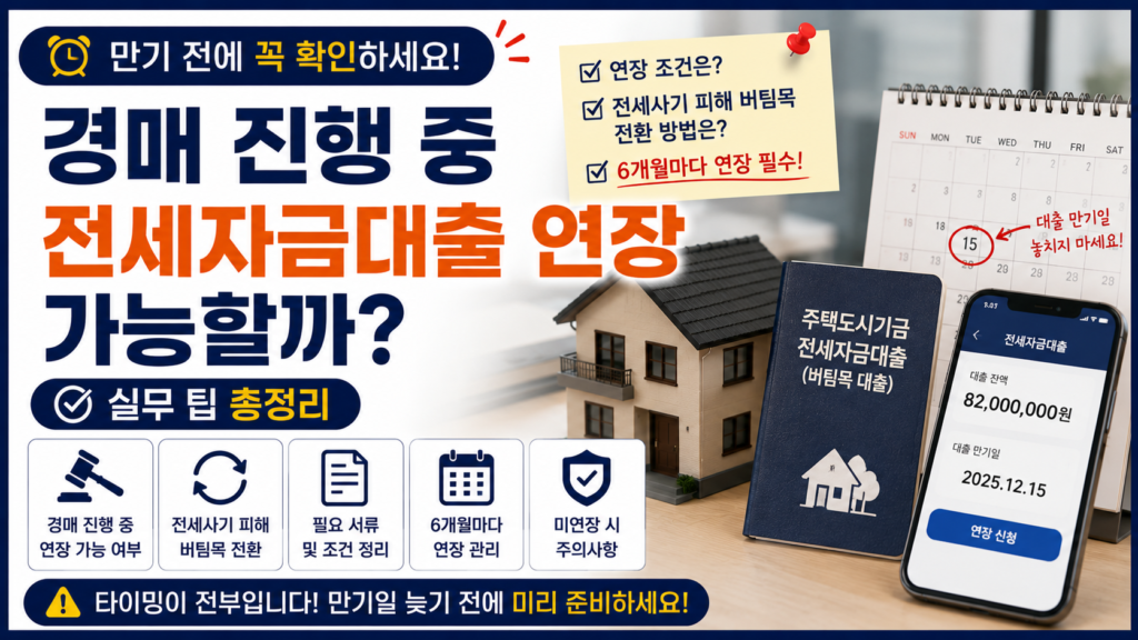 전세대출 연장