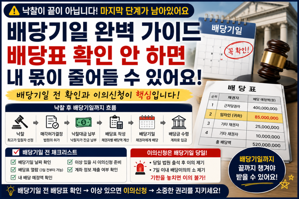 배당기일
